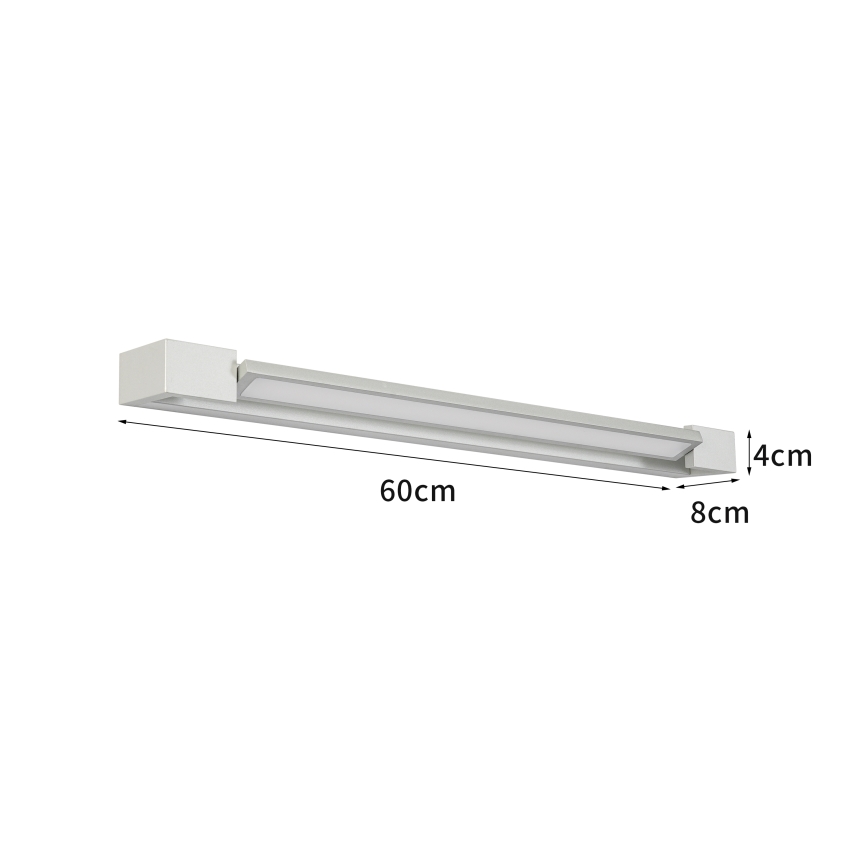 Brilagi - LED Koupelnové osvětlení zrcadla AQUA LINE LED/18W/230V 60 cm IP44 matný chrom