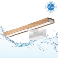 Brilagi - LED Koupelnové osvětlení zrcadla 3v1 WOODY MIRROR LED/8W/230V 40 cm IP44 bílá/dub