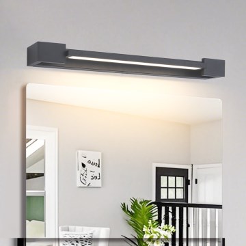 Brilagi - LED Koupelnové osvětlení zrcadla AQUA LINE LED/12W/230V 45 cm IP44 antracit