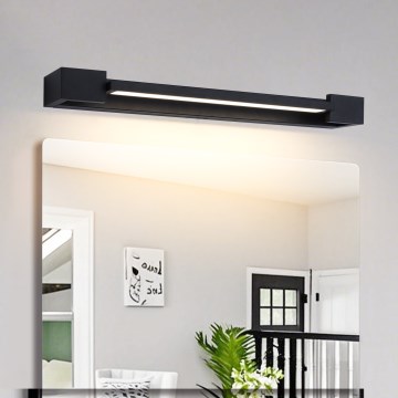 Brilagi - LED Koupelnové osvětlení zrcadla AQUA LINE LED/12W/230V 45 cm IP44 černá