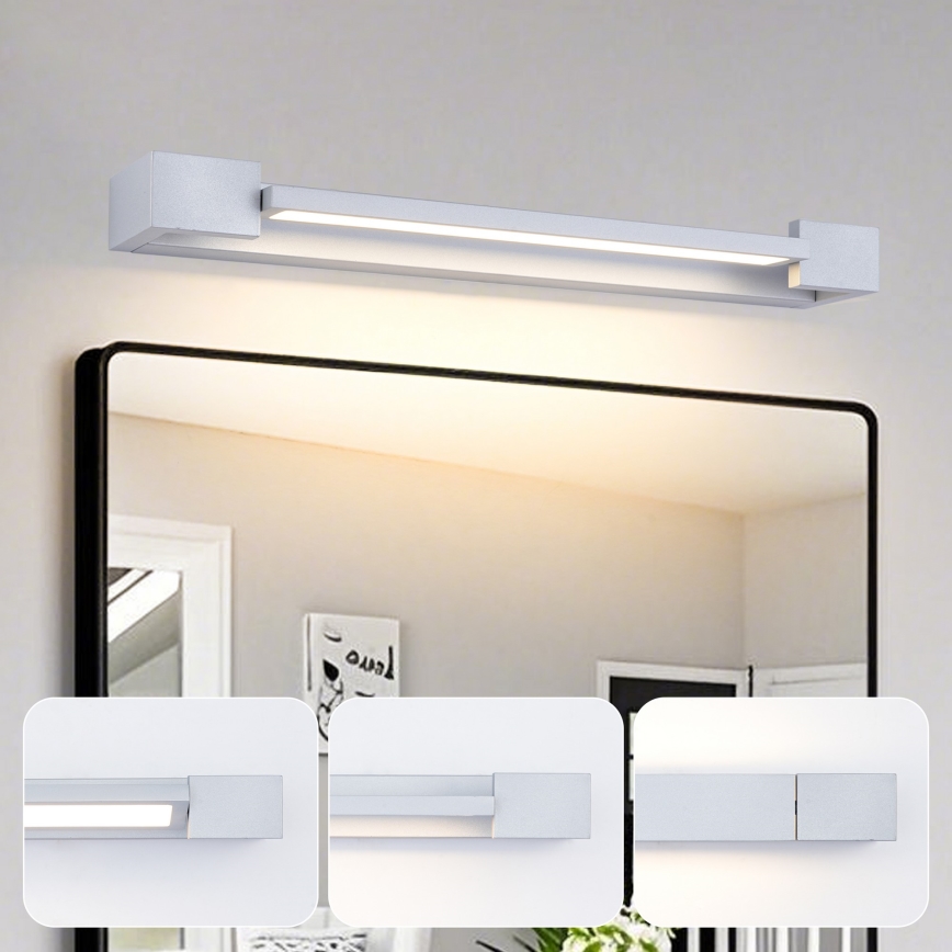 Brilagi - LED Koupelnové osvětlení zrcadla AQUA LINE LED/12W/230V 45 cm IP44 matný chrom CRI 90