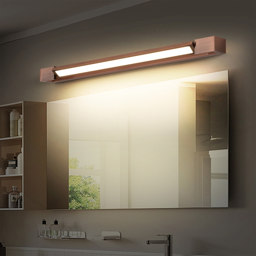 Brilagi - LED Koupelnové osvětlení zrcadla AQUA LINE LED/18W/230V 60 cm IP44 bronzová CRI 90