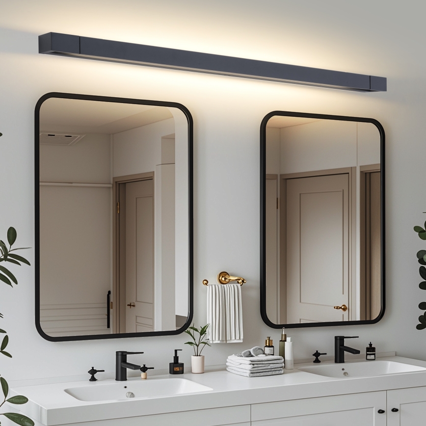 Brilagi - LED Koupelnové osvětlení zrcadla AQUA LINE LED/36W/230V 120 cm IP44 černá