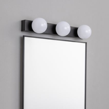 Brilagi - LED Koupelnové osvětlení zrcadla HOLLYWOOD 3xLED/3W/230V 39 cm IP44 černá