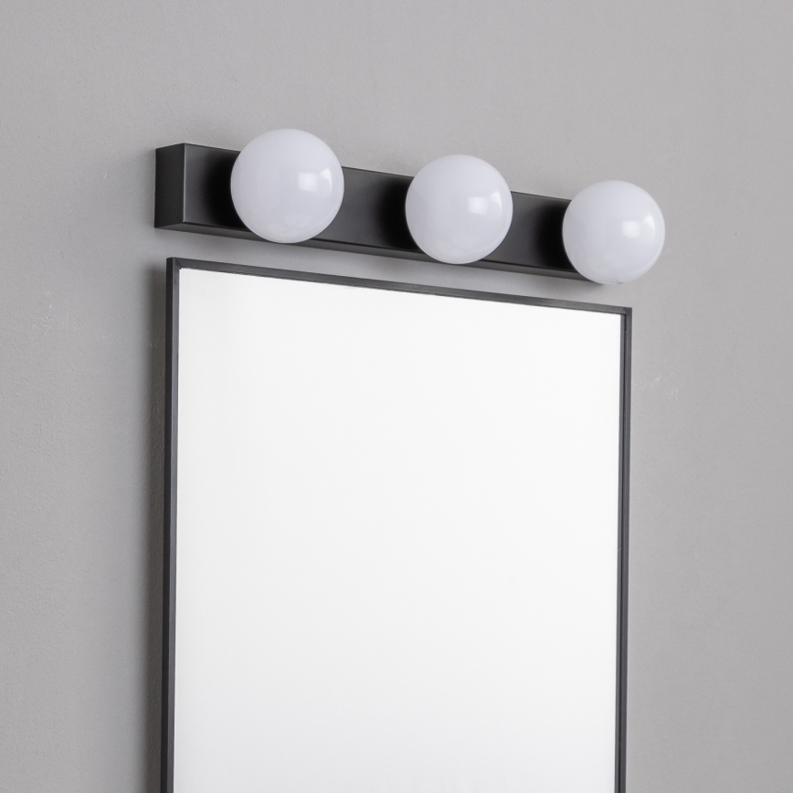 Brilagi - LED Koupelnové osvětlení zrcadla HOLLYWOOD 3xLED/3W/230V 39 cm IP44 černá