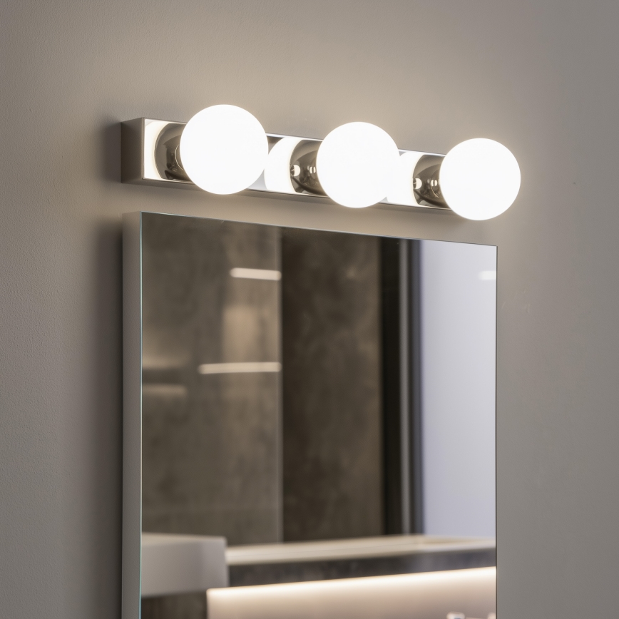 Brilagi - LED Koupelnové osvětlení zrcadla HOLLYWOOD 3xLED/3W/230V 39 cm IP44 lesklý chrom