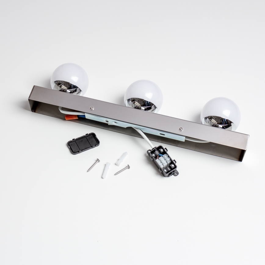 Brilagi - LED Koupelnové osvětlení zrcadla HOLLYWOOD 3xLED/3W/230V 39 cm IP44 lesklý chrom