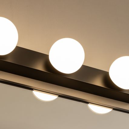 Brilagi - LED Koupelnové osvětlení zrcadla HOLLYWOOD 4xLED/3W/230V 53 cm IP44 černá