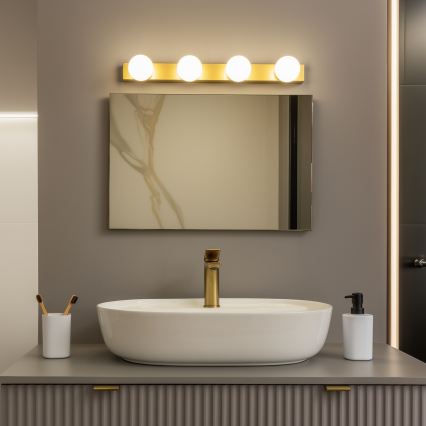 Brilagi - LED Koupelnové osvětlení zrcadla HOLLYWOOD 4xLED/3W/230V 53 cm IP44 zlatá