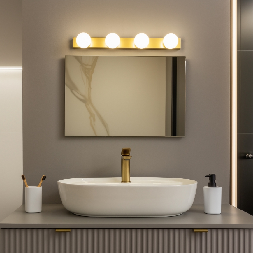Brilagi - LED Koupelnové osvětlení zrcadla HOLLYWOOD 4xLED/3W/230V 53 cm IP44 zlatá