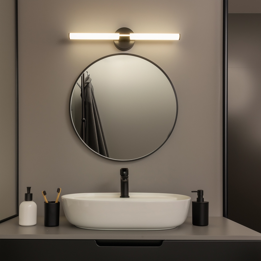 Brilagi - LED Koupelnové osvětlení zrcadla LARA LED/10W/230V 60 cm IP44 černá
