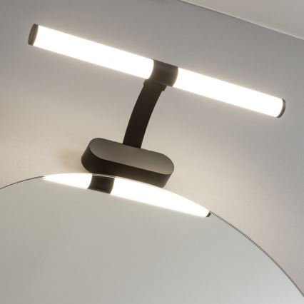 Brilagi - LED Koupelnové osvětlení zrcadla 2v1 TUBEO LED/6W/230V 40 cm IP44 černá