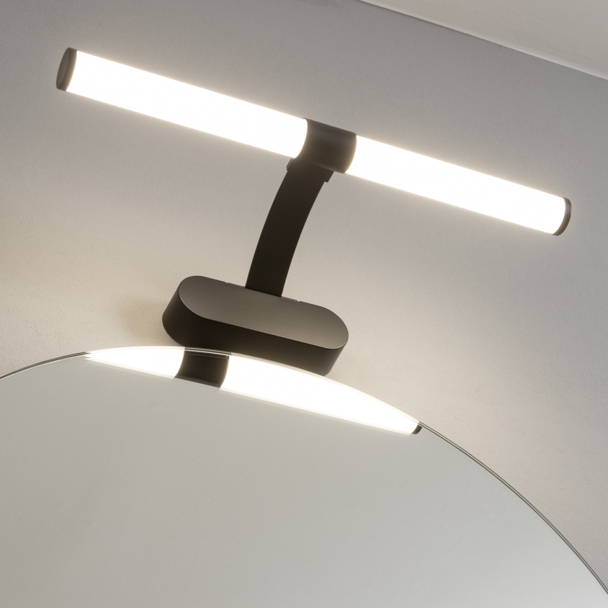 Brilagi - LED Koupelnové osvětlení zrcadla 2v1 TUBEO LED/6W/230V 40 cm IP44 černá
