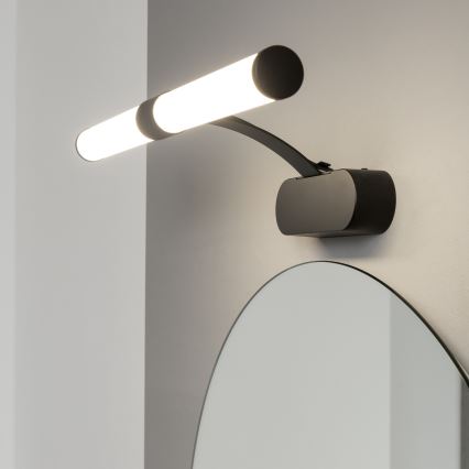 Brilagi - LED Koupelnové osvětlení zrcadla 2v1 TUBEO LED/6W/230V 40 cm IP44 černá