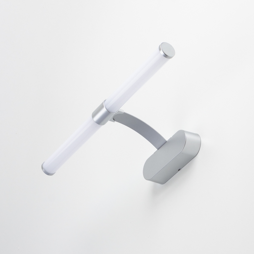 Brilagi - LED Koupelnové osvětlení zrcadla 2v1 TUBEO LED/6W/230V 40 cm IP44 stříbrná