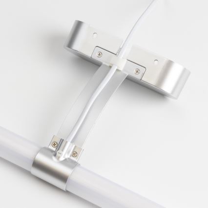 Brilagi - LED Koupelnové osvětlení zrcadla 2v1 TUBEO LED/6W/230V 40 cm IP44 stříbrná