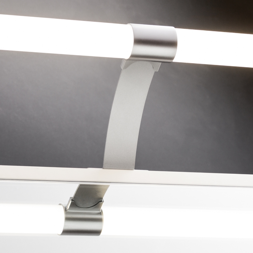 Brilagi - LED Koupelnové osvětlení zrcadla 2v1 TUBEO LED/6W/230V 40 cm IP44 stříbrná