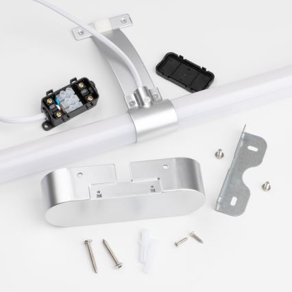 Brilagi - LED Koupelnové osvětlení zrcadla 2v1 TUBEO LED/6W/230V 40 cm IP44 stříbrná