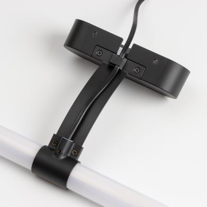 Brilagi - LED Koupelnové osvětlení zrcadla 2v1 TUBEO LED/8W/230V 60 cm IP44 černá