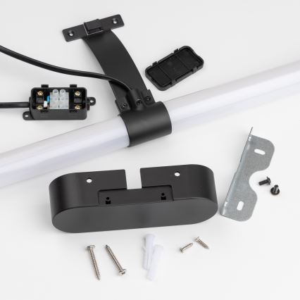 Brilagi - LED Koupelnové osvětlení zrcadla 2v1 TUBEO LED/8W/230V 60 cm IP44 černá