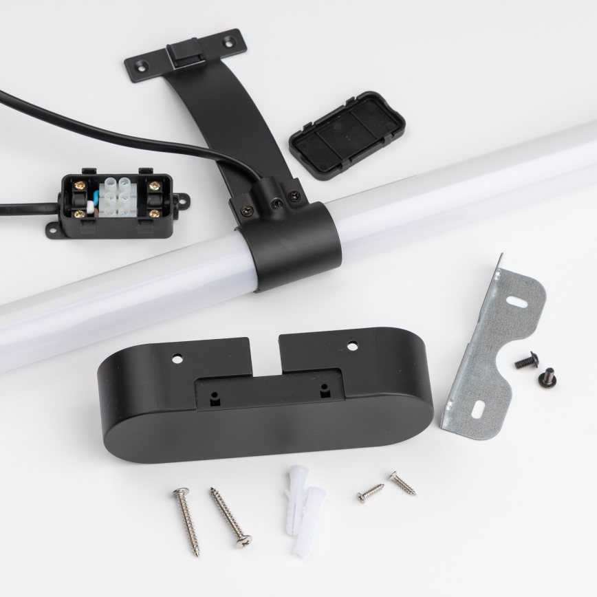 Brilagi - LED Koupelnové osvětlení zrcadla 2v1 TUBEO LED/8W/230V 60 cm IP44 černá