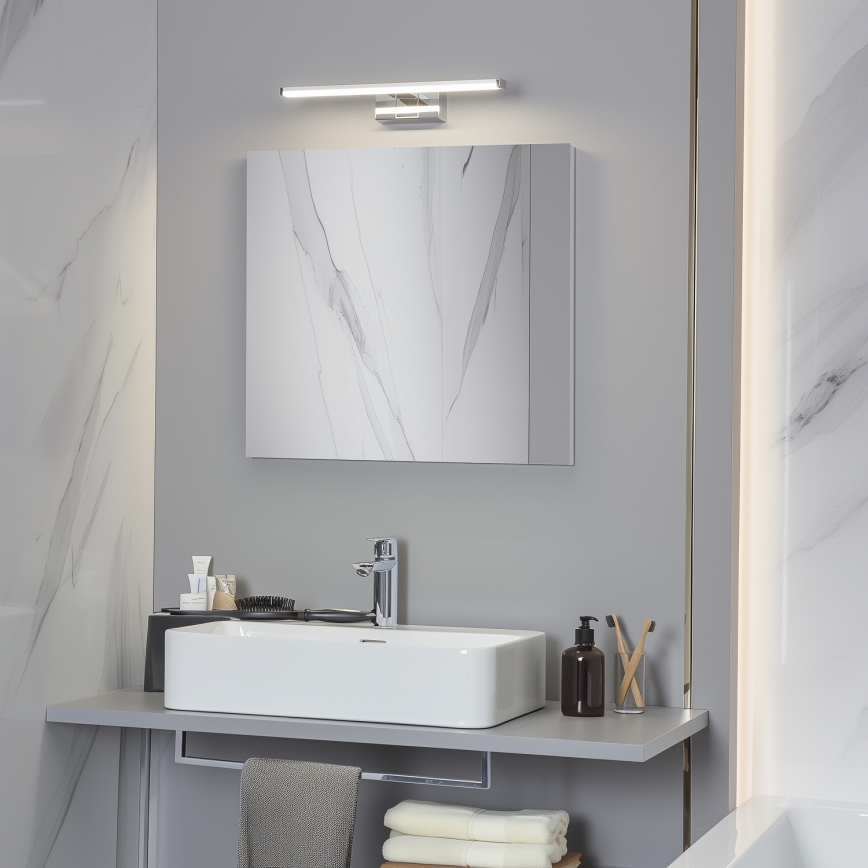 Brilagi - LED Koupelnové osvětlení zrcadla 3v1 VESTRA LED/8W/230V 40 cm IP44 lesklý chrom