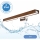 Brilagi - LED Koupelnové osvětlení zrcadla WOODY MIRROR LED/12W/230V 60 cm IP44 dub třešeň/lesklý chrom