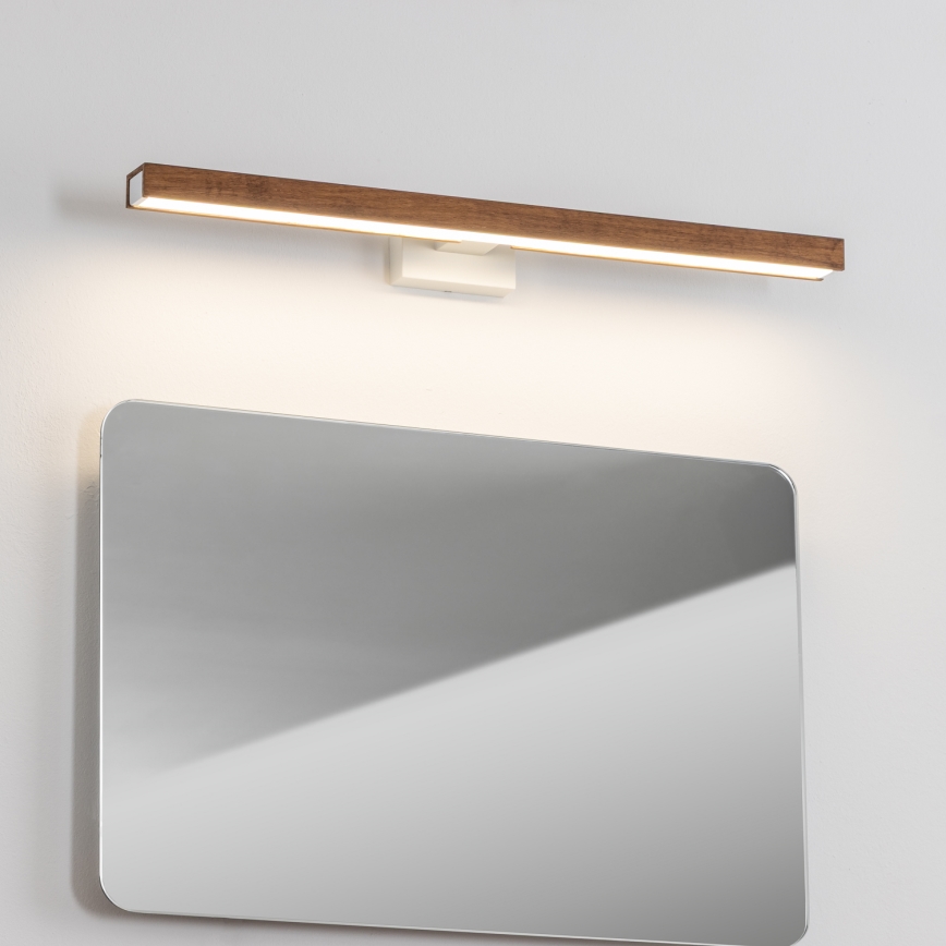 Brilagi - LED Koupelnové osvětlení zrcadla WOODY MIRROR LED/12W/230V 60 cm IP44 dub třešeň/bílá