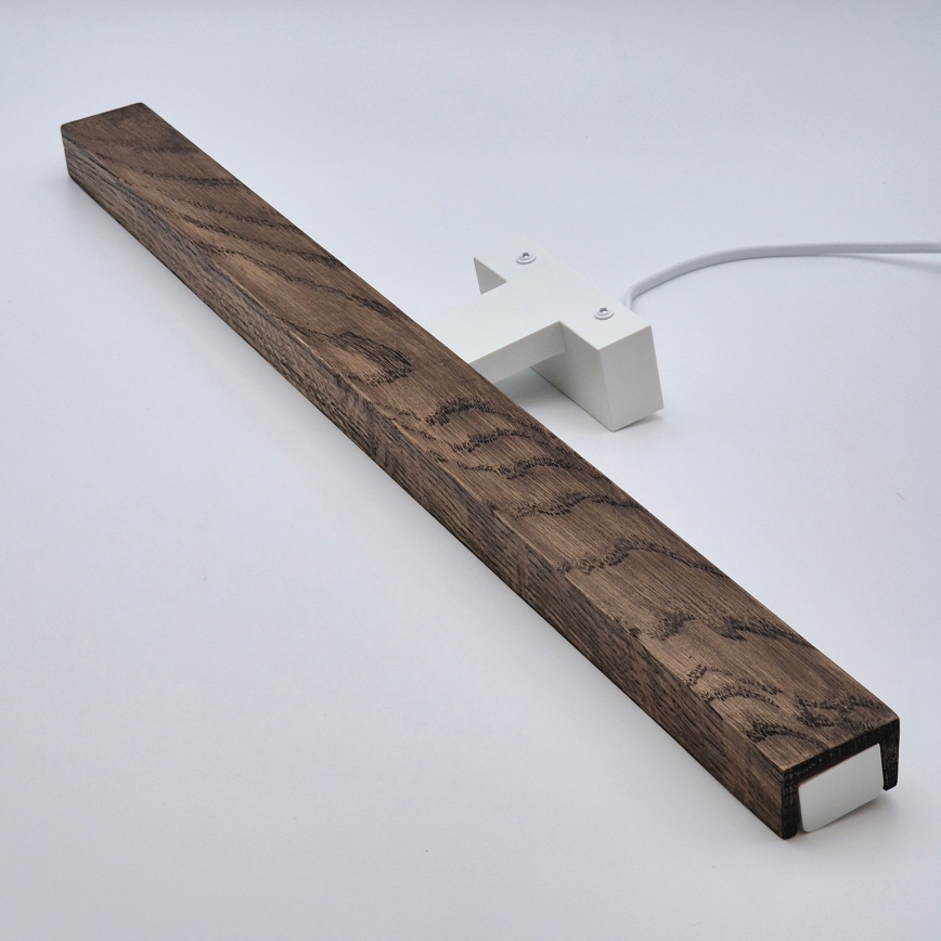 Brilagi - LED Koupelnové osvětlení zrcadla WOODY MIRROR LED/12W/230V 60 cm IP44 dub ořech/bílá