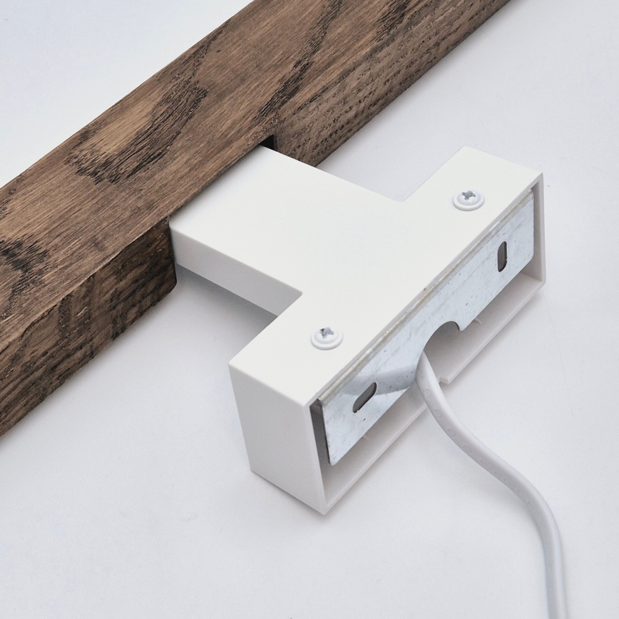 Brilagi - LED Koupelnové osvětlení zrcadla WOODY MIRROR LED/12W/230V 60 cm IP44 dub ořech/bílá
