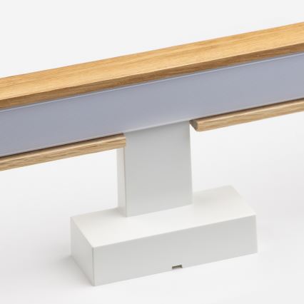 Brilagi - LED Koupelnové osvětlení zrcadla WOODY MIRROR LED/15W/230V 90 cm IP44 dub/bílá