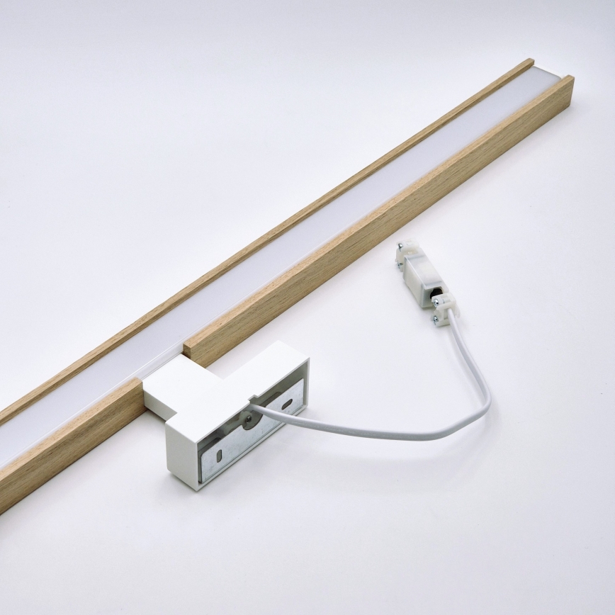 Brilagi - LED Koupelnové osvětlení zrcadla WOODY MIRROR LED/15W/230V 90 cm IP44 dub/bílá