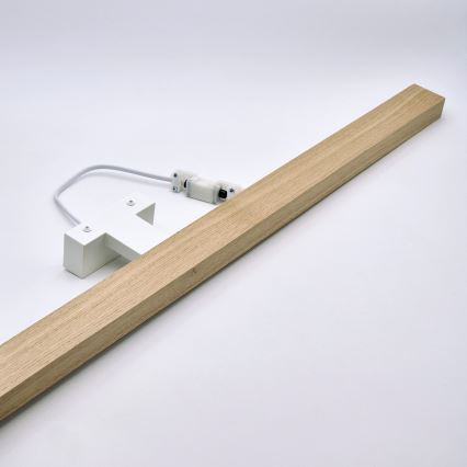 Brilagi - LED Koupelnové osvětlení zrcadla WOODY MIRROR LED/15W/230V 90 cm IP44 dub/bílá