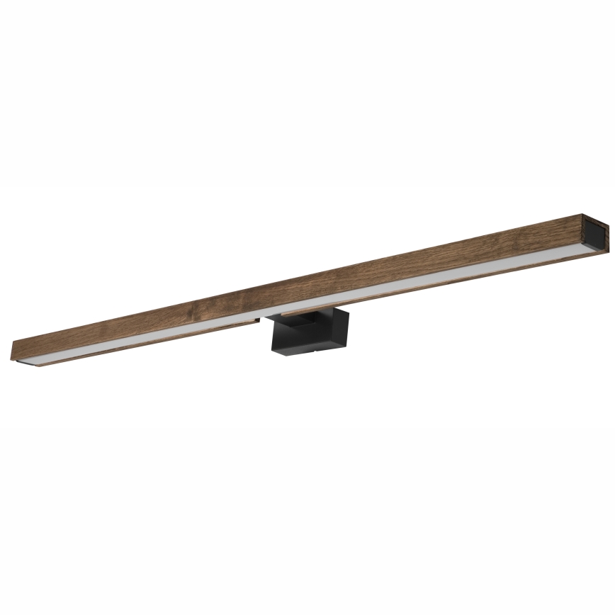 Brilagi - LED Koupelnové osvětlení zrcadla WOODY MIRROR LED/15W/230V 90 cm IP44 dub ořech/černá