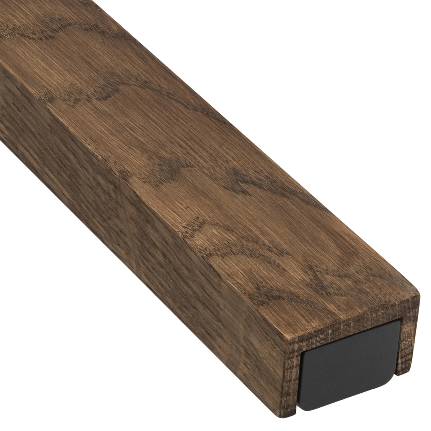 Brilagi - LED Koupelnové osvětlení zrcadla WOODY MIRROR LED/15W/230V 90 cm IP44 dub ořech/černá