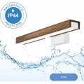 Brilagi - LED Koupelnové osvětlení zrcadla WOODY MIRROR LED/8W/230V 40 cm IP44 dub ořech/bílá