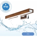 Brilagi - LED Koupelnové osvětlení zrcadla WOODY MIRROR LED/8W/230V 40 cm IP44 dub třešeň/lesklý chrom