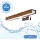 Brilagi - LED Koupelnové osvětlení zrcadla WOODY MIRROR LED/8W/230V 40 cm IP44 dub třešeň/lesklý chrom