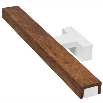 Brilagi - LED Koupelnové osvětlení zrcadla WOODY MIRROR LED/8W/230V 40 cm IP44 dub třešeň/bílá