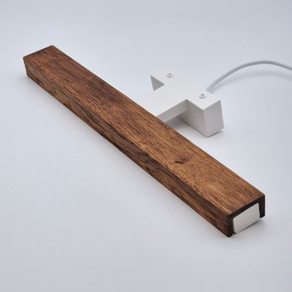 Brilagi - LED Koupelnové osvětlení zrcadla WOODY MIRROR LED/8W/230V 40 cm IP44 dub třešeň/bílá