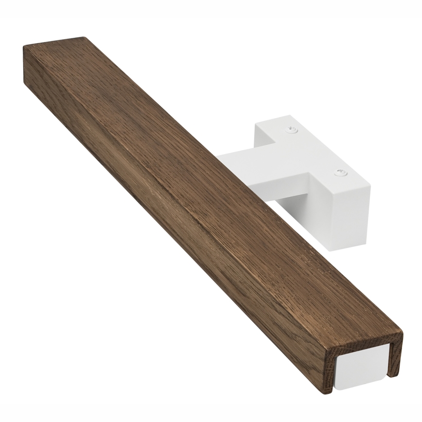 Brilagi - LED Koupelnové osvětlení zrcadla WOODY MIRROR LED/8W/230V 40 cm IP44 dub ořech/bílá