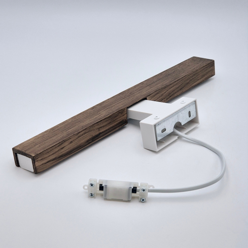 Brilagi - LED Koupelnové osvětlení zrcadla WOODY MIRROR LED/8W/230V 40 cm IP44 dub ořech/bílá