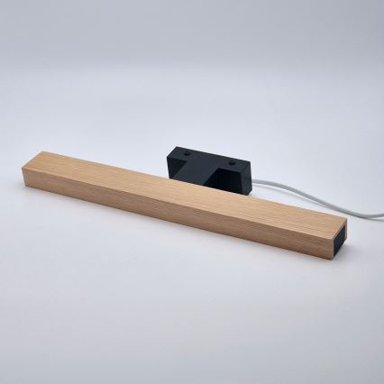 Brilagi - LED Koupelnové osvětlení zrcadla WOODY MIRROR LED/8W/230V 40 cm IP44 dub/černá