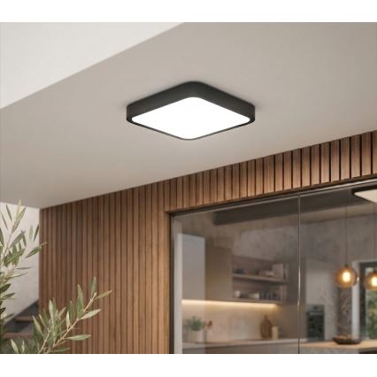 BRILAGI - LED Koupelnové stropní svítidlo ZENNA LED/18W/230V 28,5x28,5 cm IP44 černá