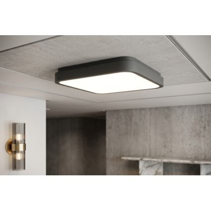 BRILAGI - LED Koupelnové stropní svítidlo ZENNA LED/24W/230V 34,5x34,5 cm IP44 antracit