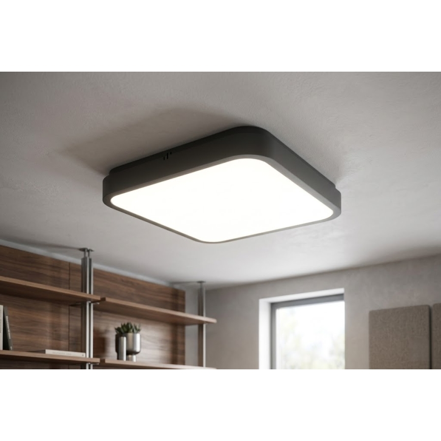 BRILAGI - LED Koupelnové stropní svítidlo ZENNA LED/36W/230V 41x41 cm IP44 černá