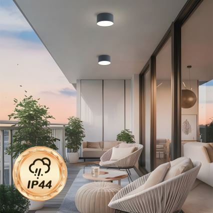 Brilagi - LED Koupelnové stropní svítidlo FORIS LED/14W/230V pr. 12 cm antracit IP44