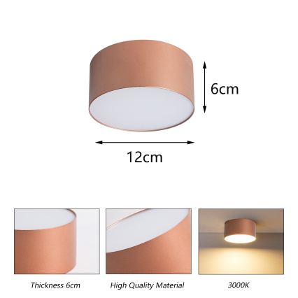 BRILAGI - LED Koupelnové stropní svítidlo FORIS LED/14W/230V pr. 12 cm bronzová IP44