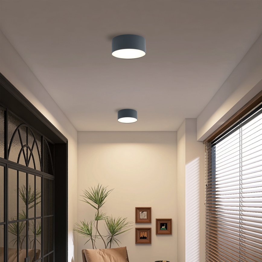 Brilagi - LED Koupelnové stropní svítidlo FORIS LED/20W/230V pr. 15 cm antracit IP44