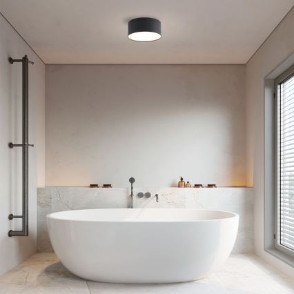 Brilagi - LED Koupelnové stropní svítidlo FORIS LED/20W/230V pr. 15 cm černá IP44